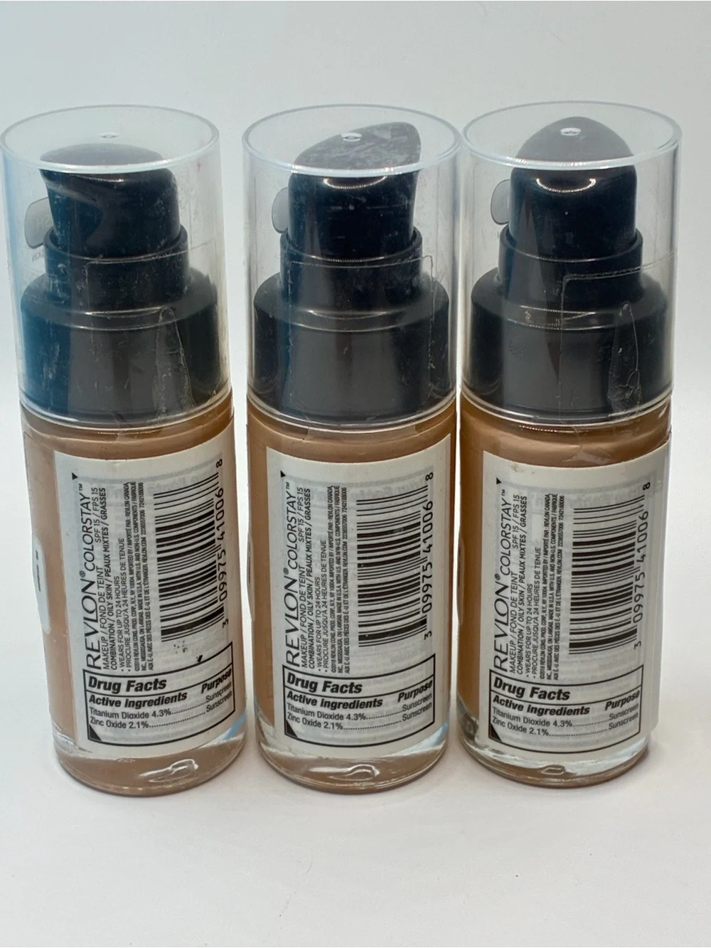 3-Pk Revlon Colorstay Matte SPF 24 Hr Foundation Combo/Oily Skin - 240 Med Beige